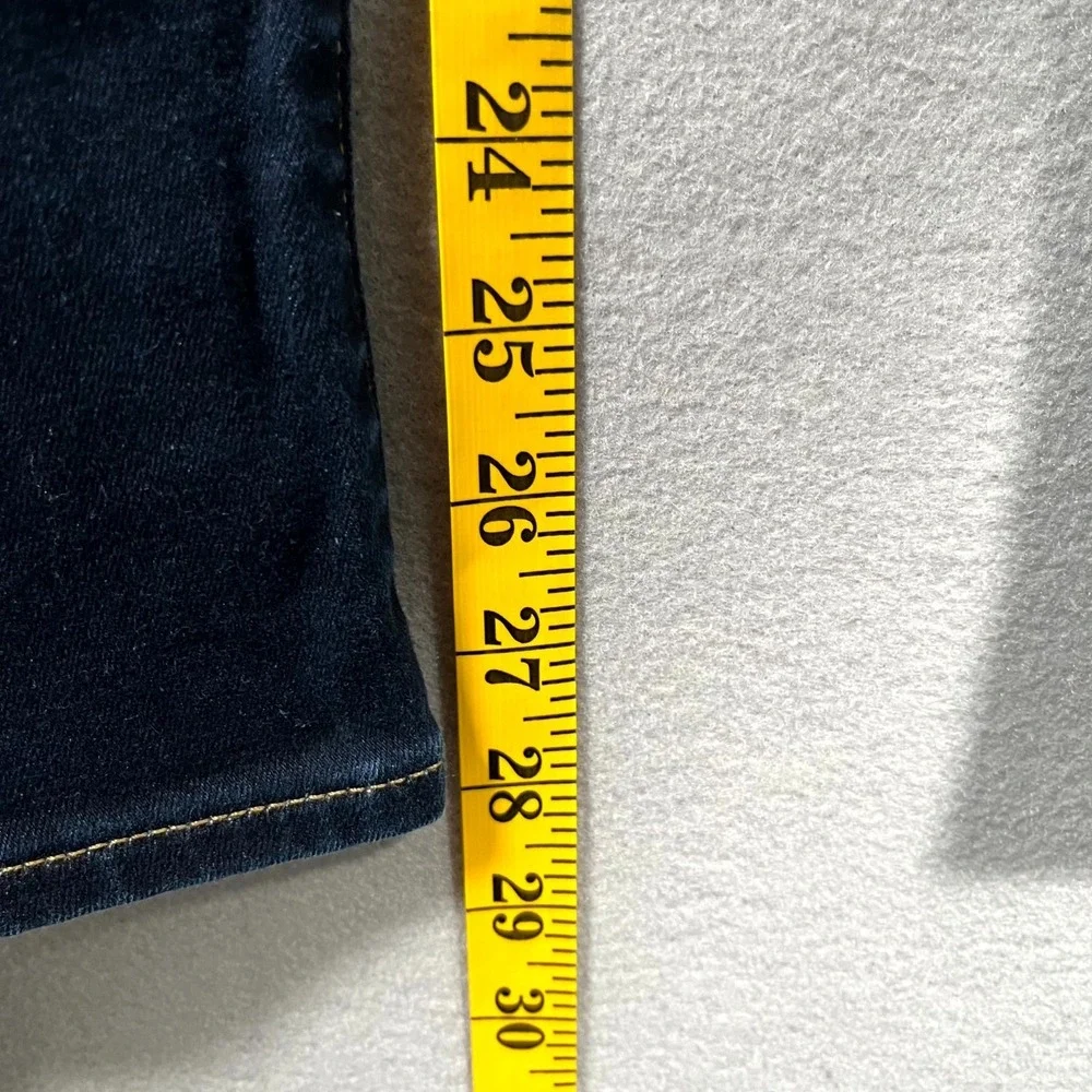 Levi's 502‎ Taper Fit Jeans Mens 54 Blue Denim Cotton Logo Dark Wash Casual